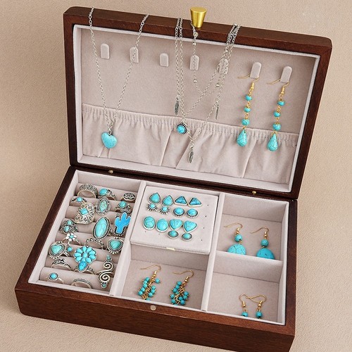Türkis schmuckset halskette - schmuckset,