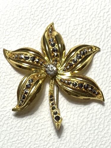 Vintage vergoldet brosche - vintage,