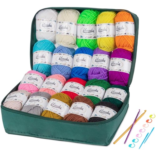 Häkelgarn set farben - set, acryl
