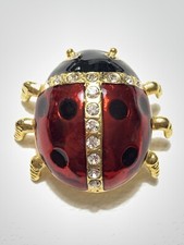 Emaille Strass Glück Insekt